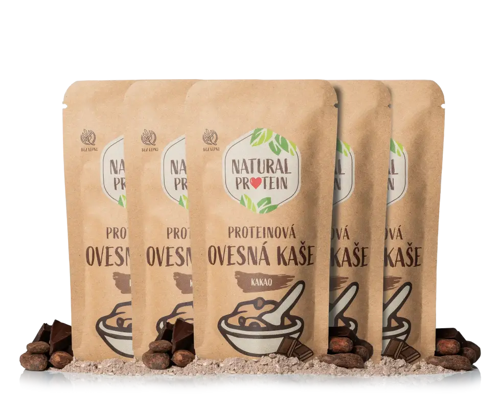 Proteínová ovsená kaša Kakao (60 g) 5 kusov