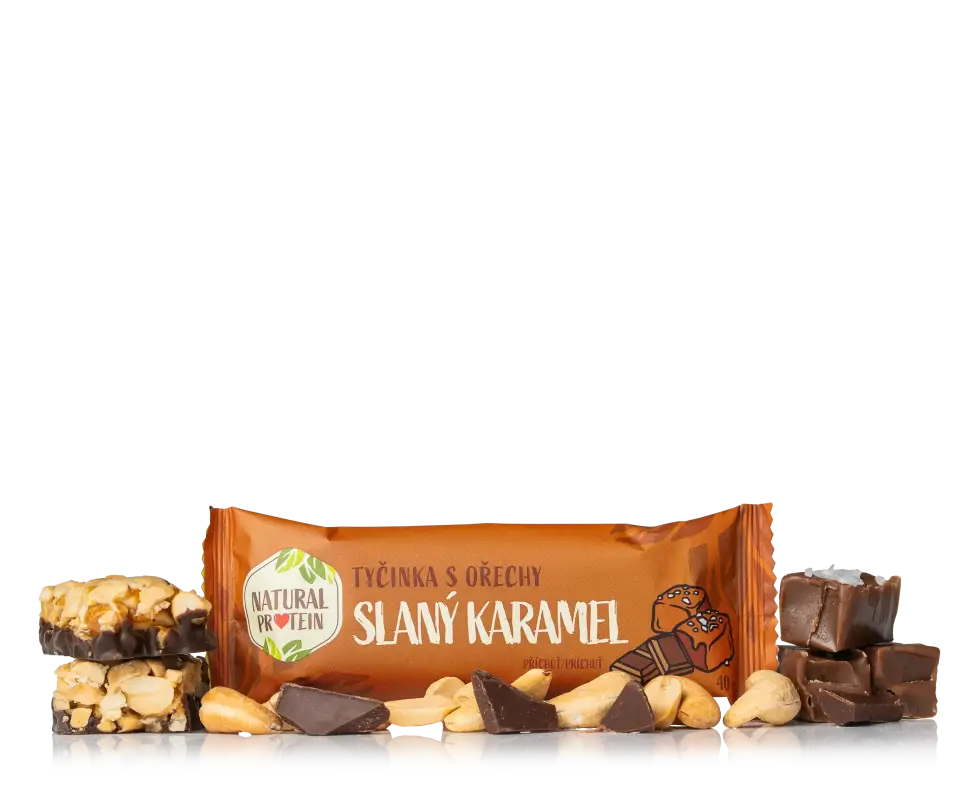 Ořechová tyčinka - slaný karamel