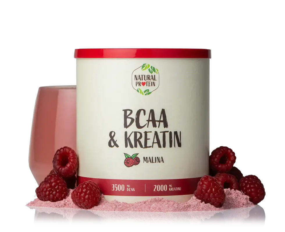 BCAA + kreatín - malina