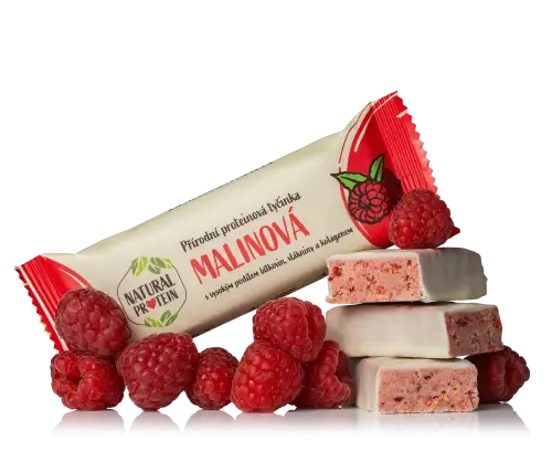 Proteínová tyčinka s kolagénom - Malinová 1 kus